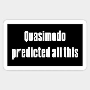 The Sopranos Quasimodo Sticker